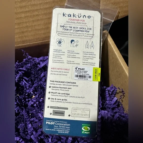 Kakuno Fountain Pen by Pilot. New Has Never Been Opened. Comes with 5 LAMY Inks - Picture 3 of 6